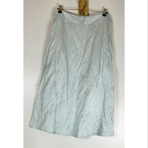 Sies Marjan - Ruched Effect Midi Skirt, Sky Blu, Womens Size 10 - Picture 1 of 6